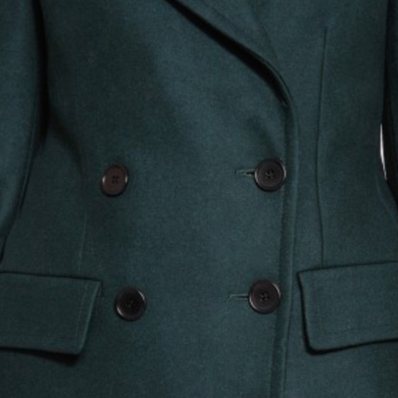 BLK DNM Green Military Wool Winter Coat - Picture 6 of 6